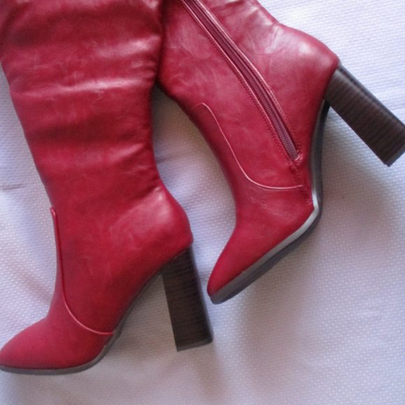 💋❤ JOURNEE COLLECTION KARIMA WC RED BOOTS – 7WC – NWT ❤💋 - Picture 3 of 15